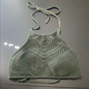 Olive Green Bikini Top